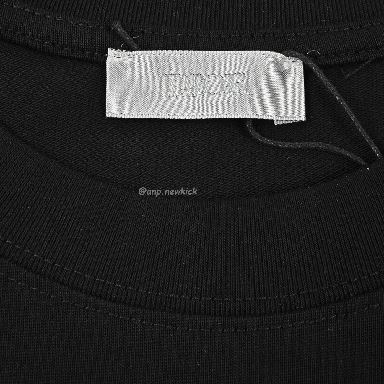 Dior Classic Letter Pin Embroidered Round Neck Short Sleeved T Shirt (4) - www.newkick.org
